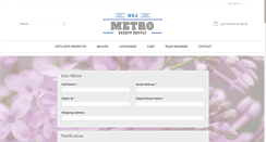 Desktop Screenshot of metrobeautysupply.net